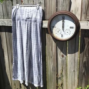 Long tie dyed skirt with yoga top.